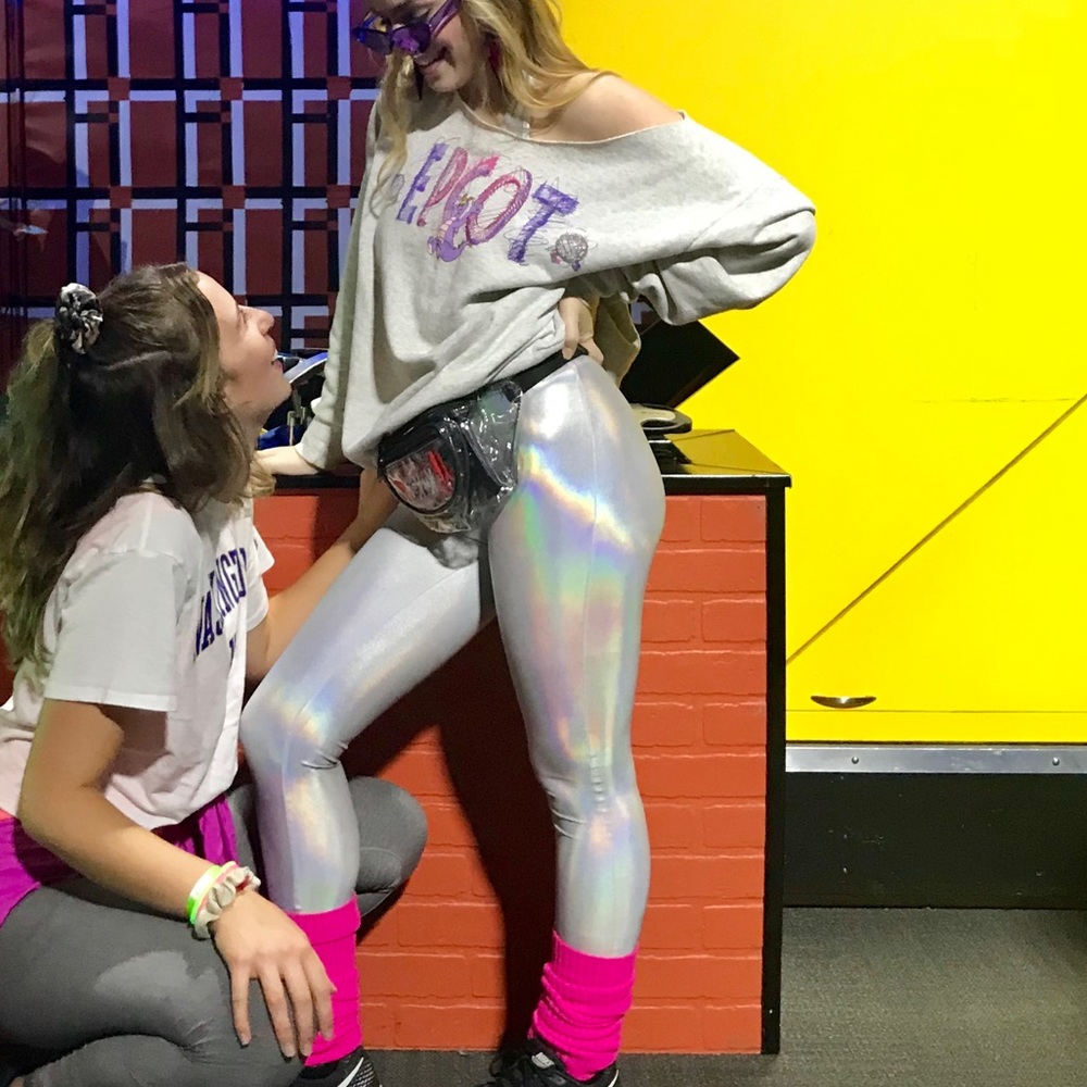 American Apparel Halter Metallic Bodysuit (XS)